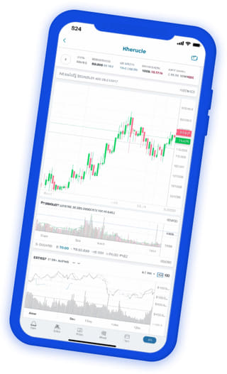 Realtidsvy av Lönsandörs kryptovaluta-handelsapps portfölj